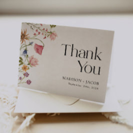 Hochzeit Danke, dass ihr Flora-Karte habt Dankeskarte