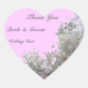 Hochzeit Danke, dass Sie Heart Sticker