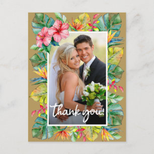 Hochzeit Danke Foto an der Tropengrenze Postkarte