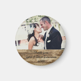 Hochzeit Danke, Foto Magnet
