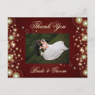 Hochzeit Danke Foto Postkarten, Postkarte