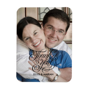 Hochzeit danke Ihnen Dankbarkeit Lieblings-Foto Magnet