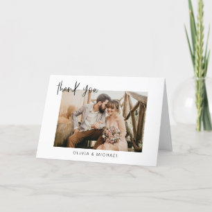 Hochzeit danke Ihnen Foto Minimalistisch