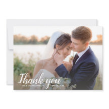 Hochzeit danke Ihnen Hinweis Rückseite ein großes