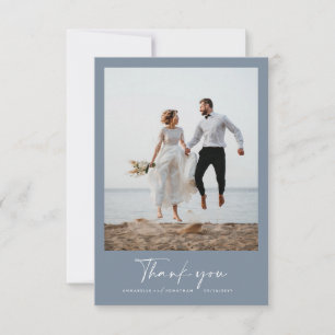 Hochzeit danke Ihnen modernes Foto minimalistisch  Einladung