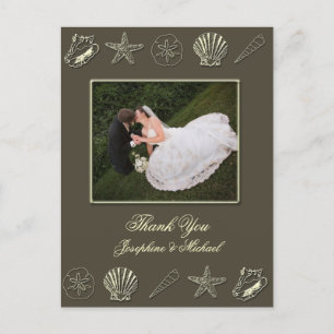 Hochzeit Danke Karte, Fotovorlage Postkarte