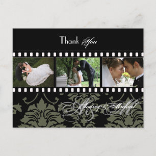 Hochzeit Danke-Karten Einsatz für Ihre Fotos Postkarte