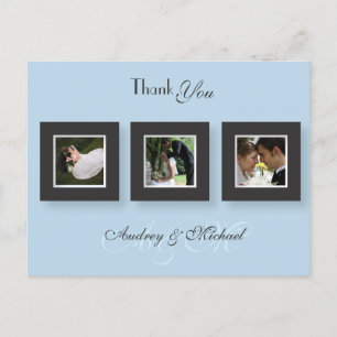 Hochzeit Danke-Karten Einsatz für Ihre Fotos Postkarte