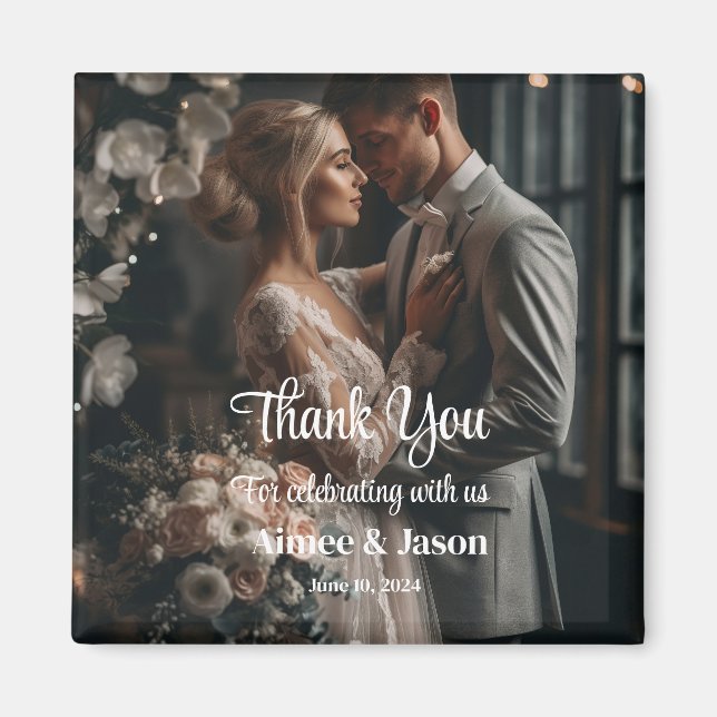 Hochzeit Danke Magnet (Vorne)