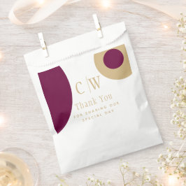 Hochzeit Danke, Wine Berry Green Gold Geschenk Goo Geschenktütchen