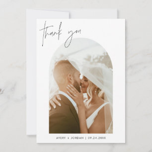 Hochzeit Dankeschön Card, Boho Arch Foto Danke Einladung