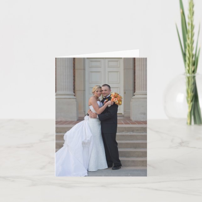 Hochzeit Dankeschön Dankeskarte (Vorderseite)