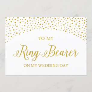 Hochzeit Dankeschön Karte für den Ring Besteller