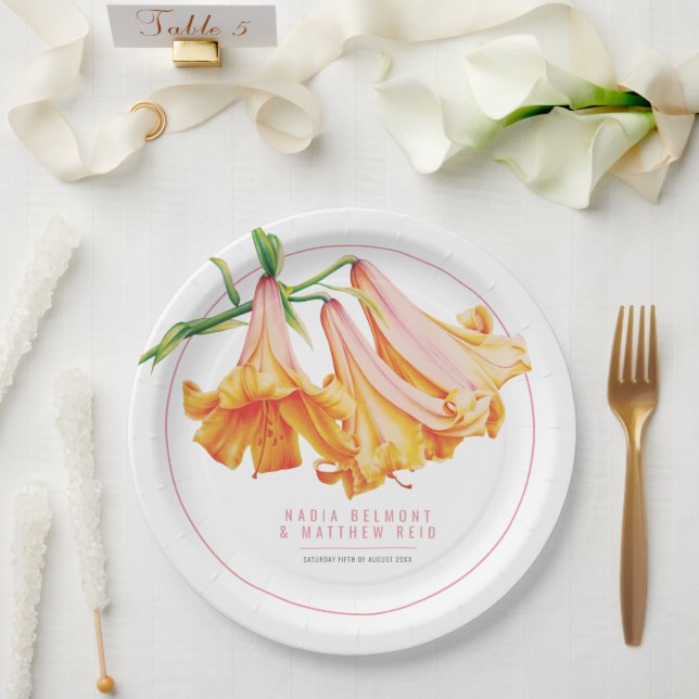 Hochzeit der Afrikanischen Königin Pappteller (Hochzeit)