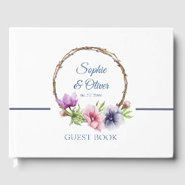 Hochzeit der Anemone-Blume Gästebuch
