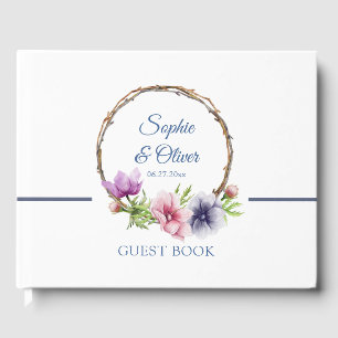 Hochzeit der Anemone-Blume Gästebuch