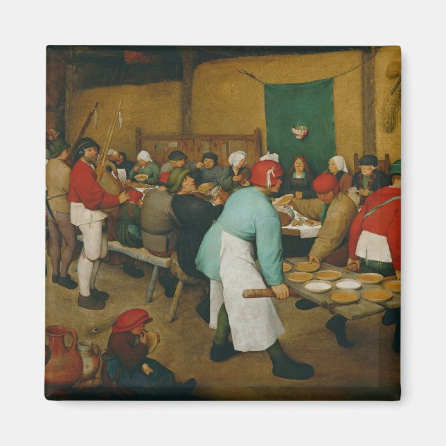 Hochzeit der Bauern, 1568 Magnet (Vorne)