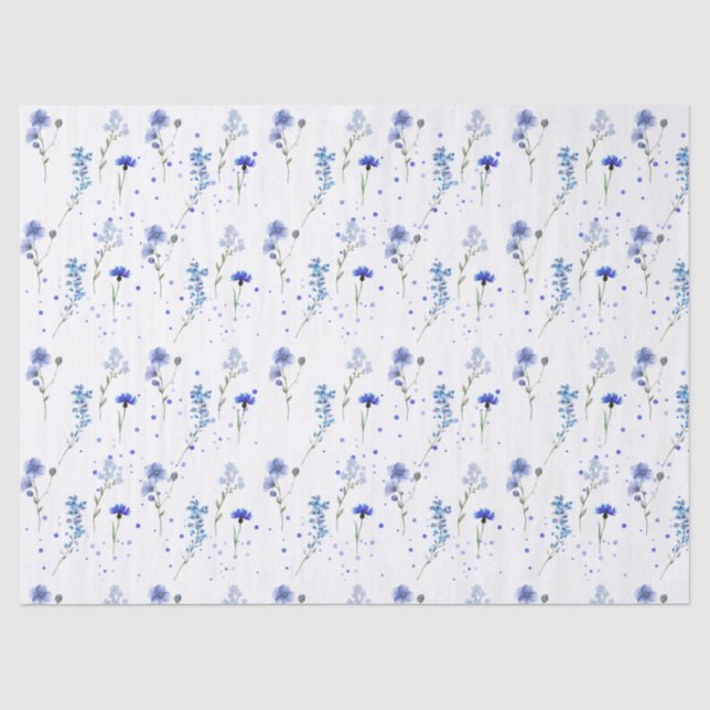 Hochzeit der Blaublume Seidenpapier (Vorderseite)