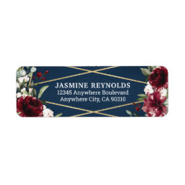 Hochzeit der Blauen Burgund Blush Pink Gold Floral