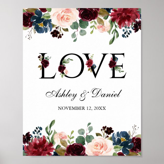 Hochzeit der blauen Burgunder-Liebe Poster (Vorne)