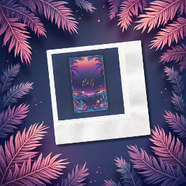 Hochzeit der blauen Küste Serviette