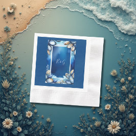 Hochzeit der blauen Küste Serviette