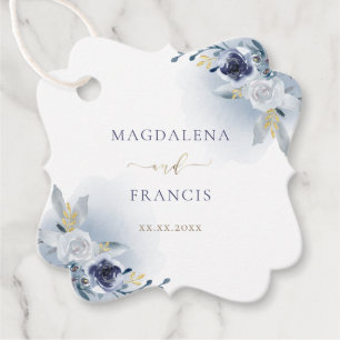 Hochzeit der blauen Rose Geschenkanhänger