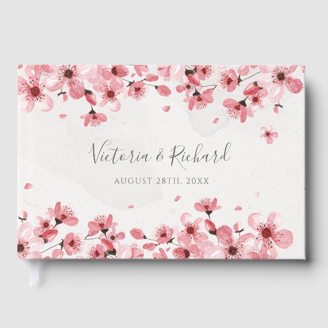 Hochzeit der Blumenkirsche Gästebuch (Vorderseite)