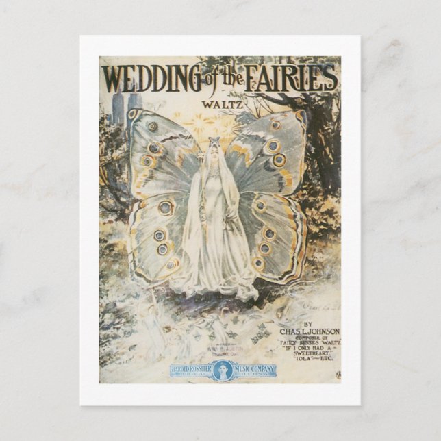 Hochzeit der Fairies Postkarte (Vorderseite)