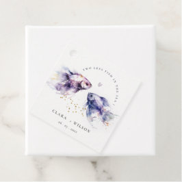 Hochzeit der Fischküste von Lilac Geschenkanhänger