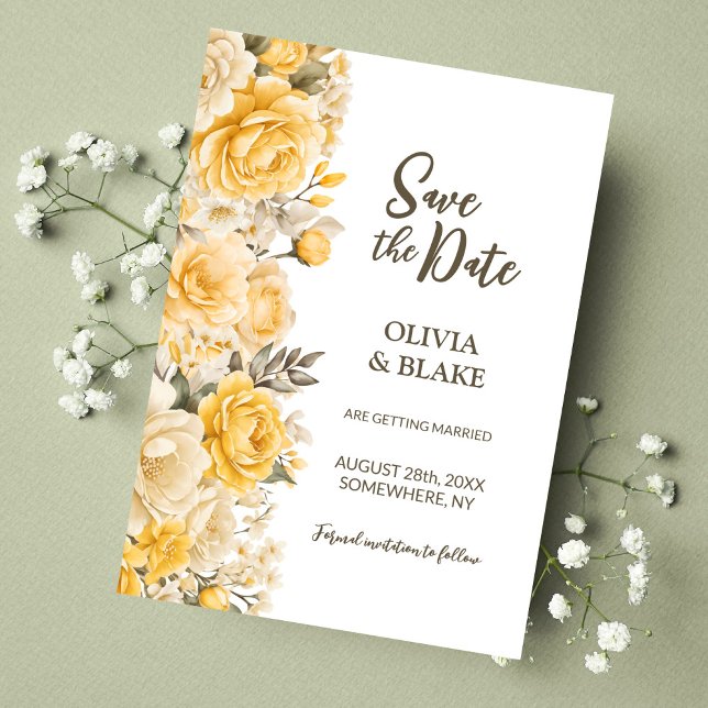 Hochzeit der Gelben Flora Save The Date (Von Creator hochgeladen)