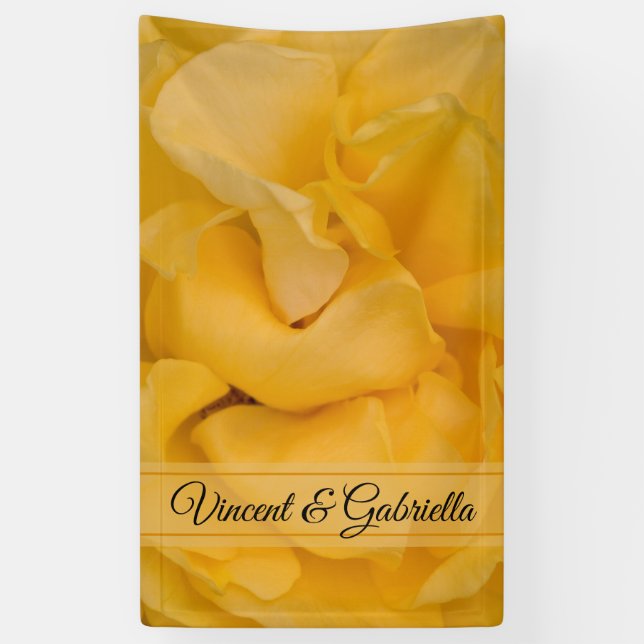 Hochzeit der Gelben Rose Banner (Vertikal)