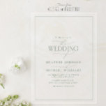 Hochzeit der Grünen Kalligrafie Acryleinladungen<br><div class="desc">Diese exquisite Hochzeitseinladung verkörpert das zarte Gleichgewicht von Tradition und Modernität, perfekt für das Ehepaar, das die Schönheit der Einfachheit mit einer eleganten Touch schätzt. In einer sanften, grünen Weisheit ruft die fließende Kalligrafie ein Gefühl zeitloser Romantik hervor, während die klaren Linien und das raffinierte Design einen bleibenden Eindruck von...</div>
