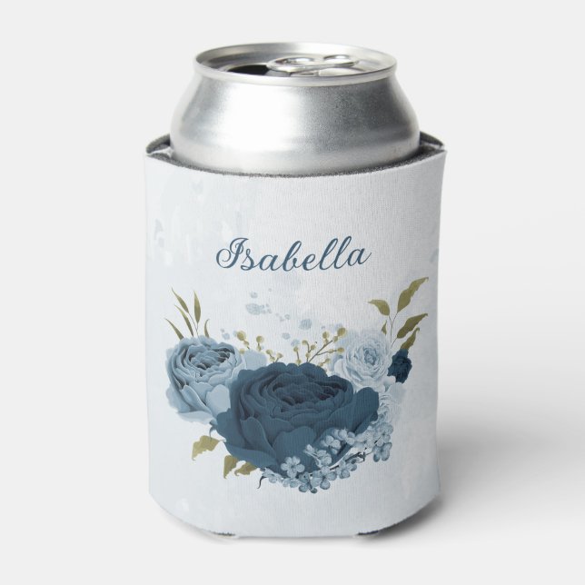 Hochzeit der hellblauen Blume Dosenkühler (Kanne Vorderseite)