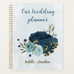 Hochzeit der hellblauen Blume Planer