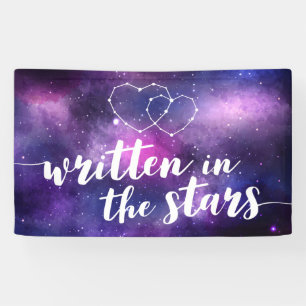 Hochzeit der himmlischen Galaxie, geschrieben in d Banner