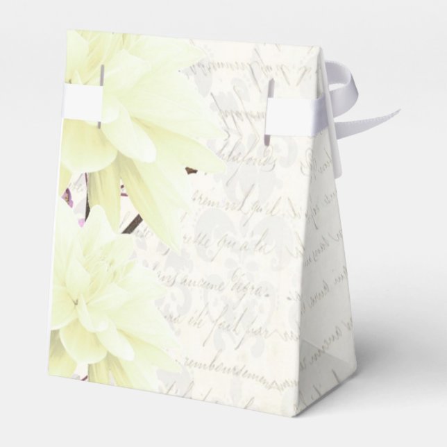 Hochzeit der hübschen blühenden Blume Geschenkschachtel (Rückseite)