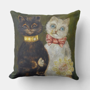 Hochzeit der Katze, Louis Wain Kissen