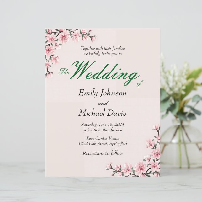 Hochzeit der Kirschblüten aus Japan (Stehend Vorderseite)