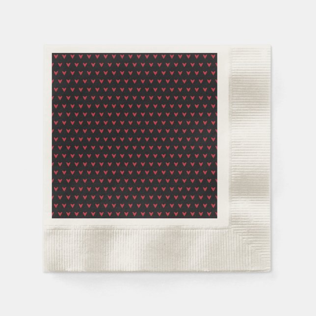 Hochzeit der kleinen Herzen Serviette (Vorderseite)