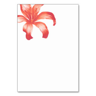 Hochzeit der Korallenlilie-Blume Tischnummer