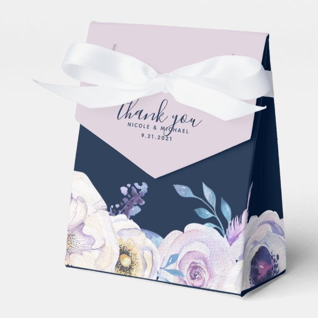 Hochzeit der Marine und der Lilac-Rose Geschenkschachtel (Vorderseite)