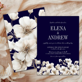 Hochzeit der Marine und der Weißen Flora Einladung