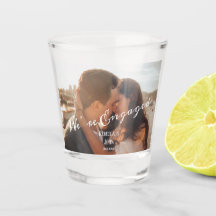 Hochzeit der modernen Foto-Kalligrafie-Verlobung