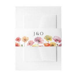 Hochzeit der Mohnblüte Einladungsbanderole