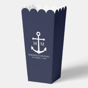 Hochzeit der Nautic Navy Geschenkschachtel