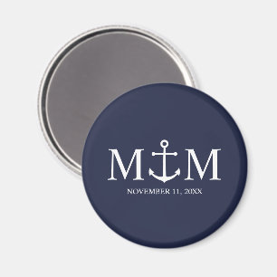 Hochzeit der Nautic Navy Magnet