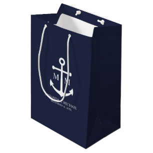 Hochzeit der Nautic Navy Mittlere Geschenktüte