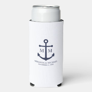 Hochzeit der Nautic Navy Selters Dosenkühler
