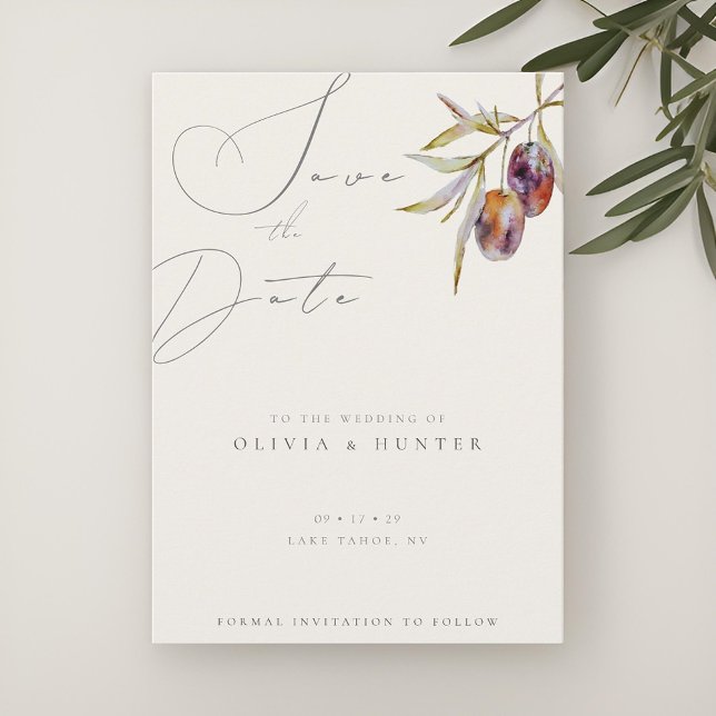 Hochzeit der Olive-Verzweigung Wasserfarbe speiche (Von Creator hochgeladen)